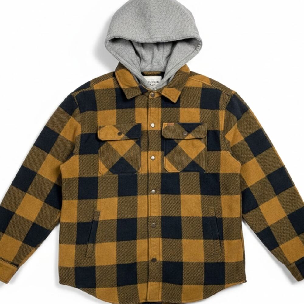 Matix Plaid Sherpa Lined Snap Front Flannel Shacket Men's Large Outdoors Skate